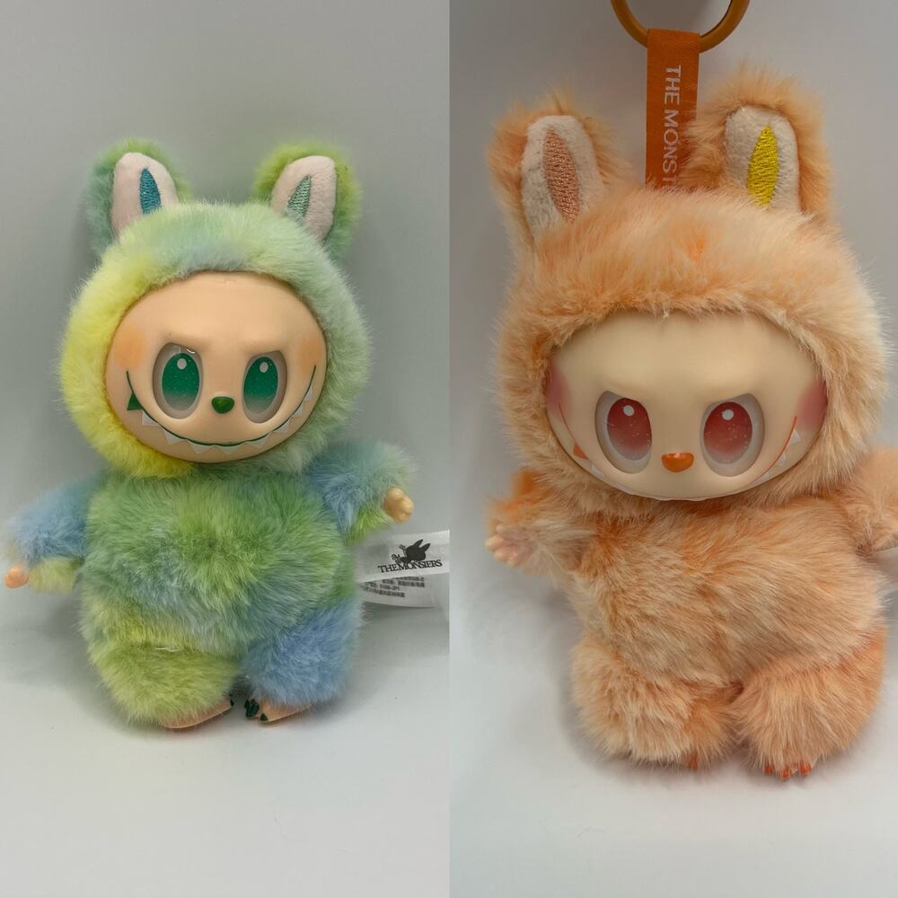2Pcs Pop Mart Labubu The Monsters Big Into Energy Vinyl Plush